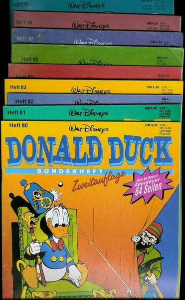 Die tollsten Geschichten von Donald Duck Nr. 80-89