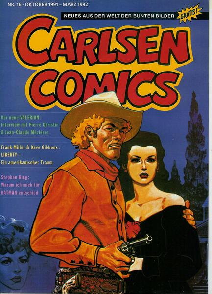 Carlsen Comics Verlagsprospekt Nr. 16 Oktober 1991 - März 1992