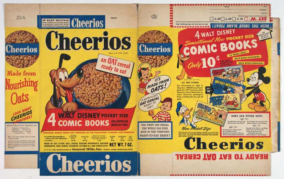 Cheerios Oat Cereal - Verpackung, USA 1946 Rarität!