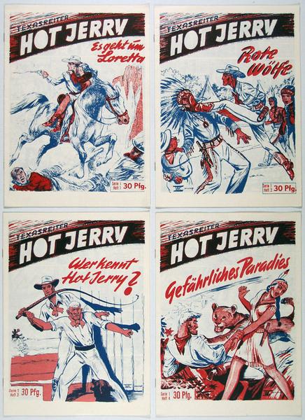 Texasreiter Hot Jerry Nr. 1 - 4, kompletter Nachdruck!