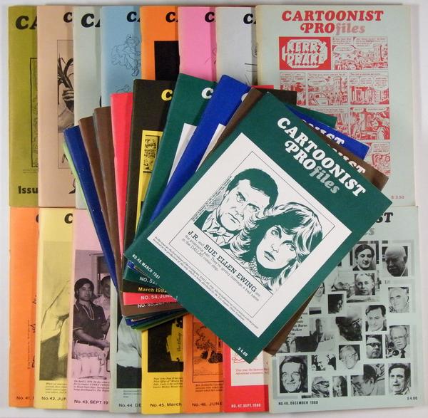 Cartoonist Profiles No. 25 (March 1975), 29, 33, 36, 37 and 39 - 61 (March 1984) = 29 issues