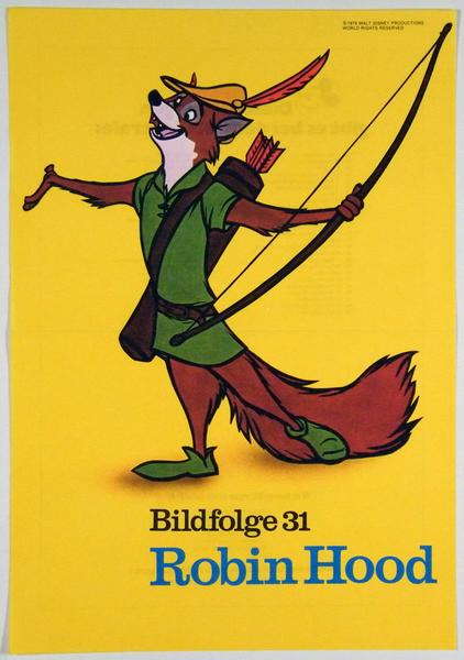 Micky Maus Bildfolge 31 Robin Hood mit Backlist