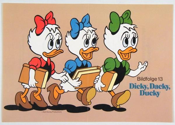 Micky Maus Bildfolge 13 Dicky,Dacky und Duck mit Backlist