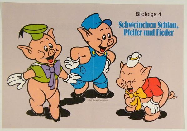 Micky Maus Bildfolge 4 Schweinchen Schlau mit Backlist