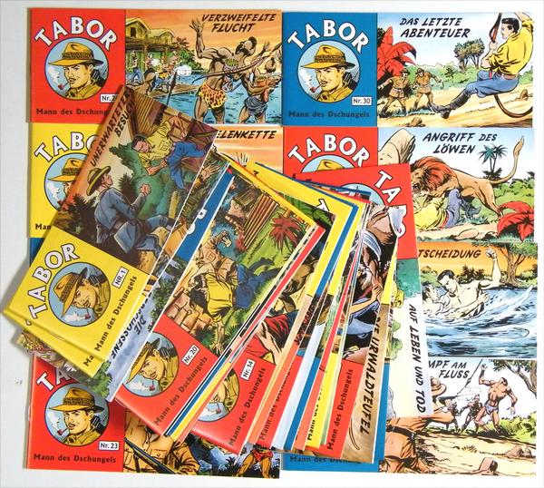 Tabor, Piccolos, Nr. 1 - 30 komplett, Comics von Augusto Pedrazza, erschienen im CCH (Comic Club Hannover)