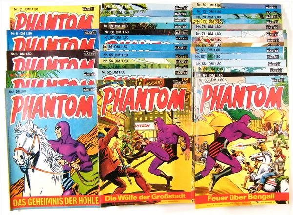Phantom 53 verschiedene Hefte der Serie