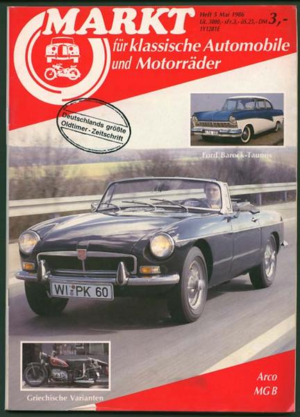 Markt 1986 Heft 5 - Autozeitschrift