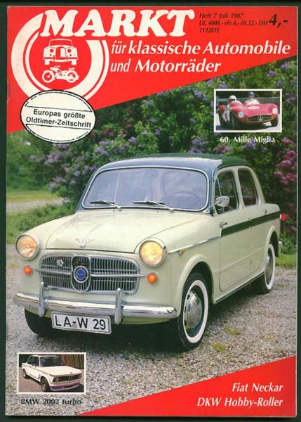 Markt 1987 Heft 7 - Autozeitschrift