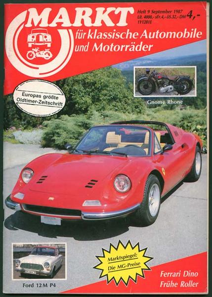 Markt 1987 Heft 9 - Autozeitschrift