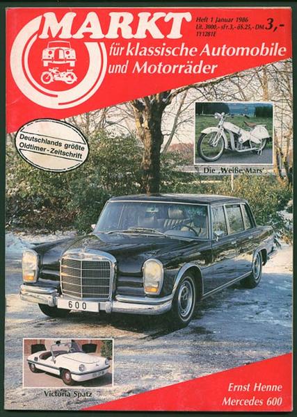 Markt 1986 Heft 1 - Autozeitschrift