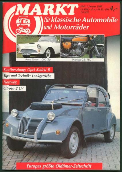 Markt 1989 Heft 1 - Autozeitschrift