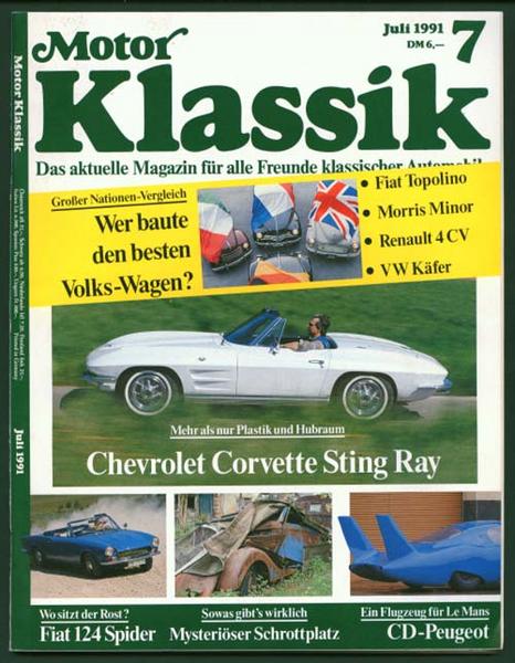 Motor Klassik 1991 Heft 7 - Autozeitschrift