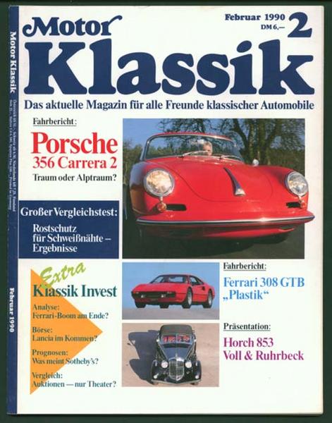 Motor Klassik 1990 Heft 2 - Autozeitschrift