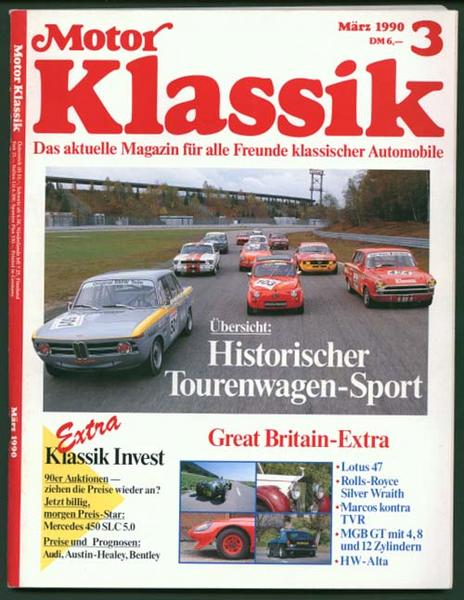 Motor Klassik 1990 Heft 3 - Autozeitschrift