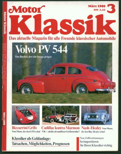 Motor Klassik 1989 Heft 3 - Autozeitschrift