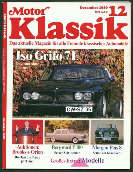 Motor Klassik 1989 Heft 12 - Autozeitschrift