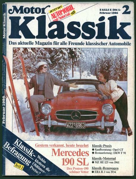 Motor Klassik 1986 Heft 2 - Autozeitschrift