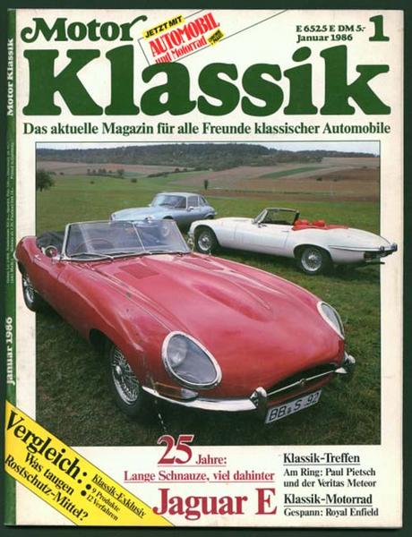 Motor Klassik 1986 Heft 1 - Autozeitschrift