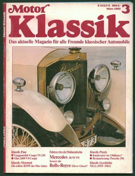 Motor Klassik 1985 Heft 3 - Autozeitschrift