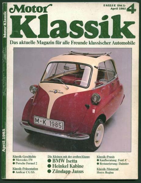 Motor Klassik 1985 Heft 4 - Autozeitschrift