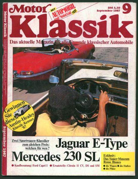 Motor Klassik 1987 Heft 9 - Autozeitschrift