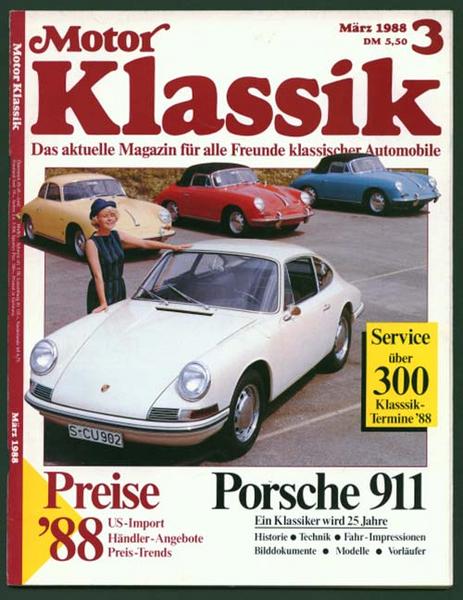 Motor Klassik 1988 Heft 3 - Autozeitschrift