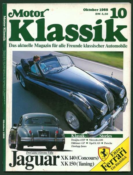 Motor Klassik 1988 Heft 10 - Autozeitschrift