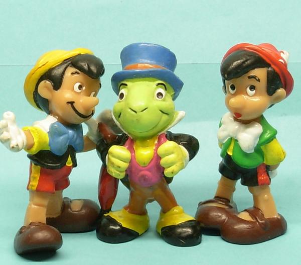 Pinocchio (Walt Disney/ Bully-Bullyland ab 1977) Serie kpl. 3 Figuren