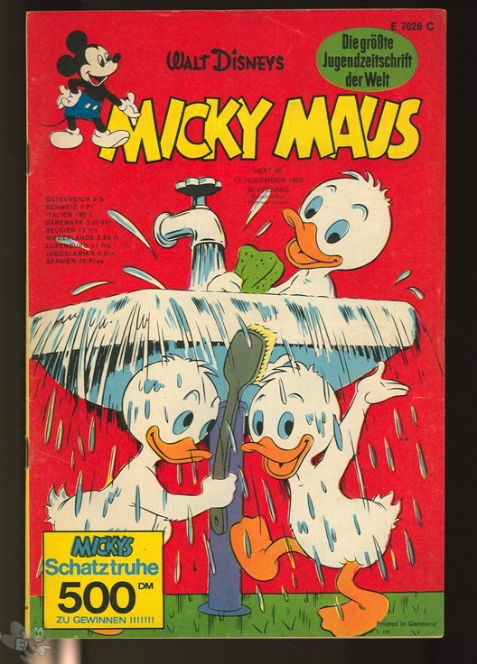 Micky Maus 46/1969 mit den Klappseiten