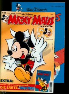 Micky Maus 36/2001 OVP Doppelheft