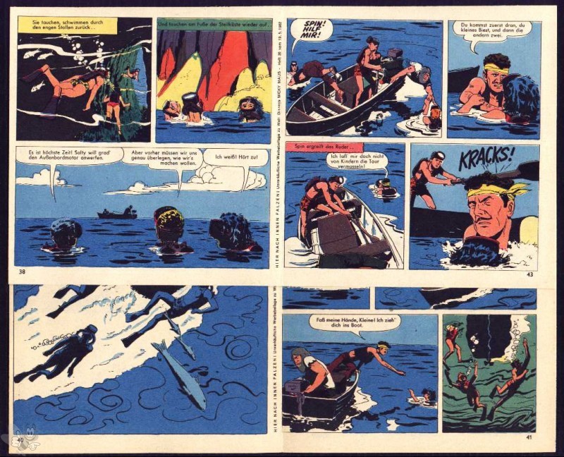 Micky Maus 1962: Nr. 20 - lose Beilage 2 Comicstreifen