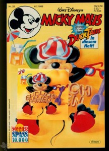 Micky Maus 28/1989 mit Coversticker