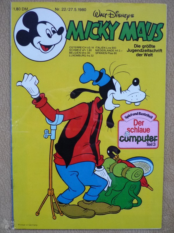 Micky Maus 1980: Nr. 22