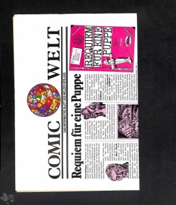 Comic Welt Comicprospekt 1983/84 Melzer Comics DIN A 4