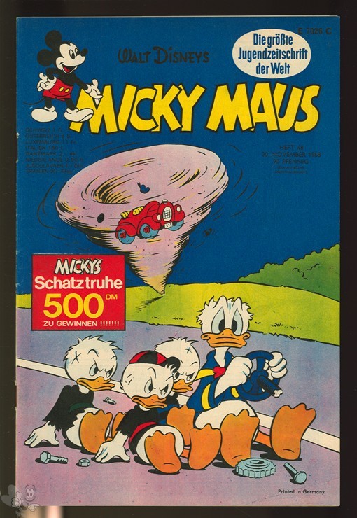 Micky Maus 48/1968 mit den Klappseiten