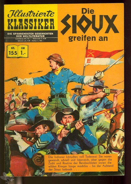 Illustrierte Klassiker 155: Die Sioux greifen an (1. Auflage)