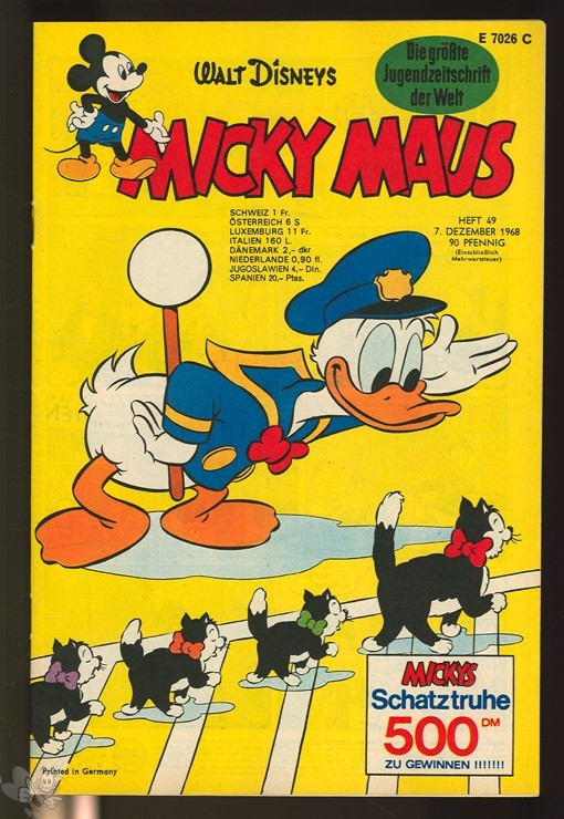 Micky Maus 49/1968 mit den Klappseiten