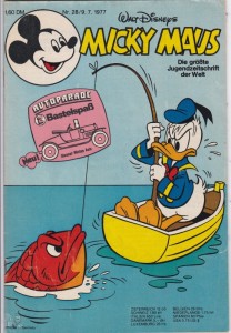 Micky Maus 28/1977 mit der Beilage