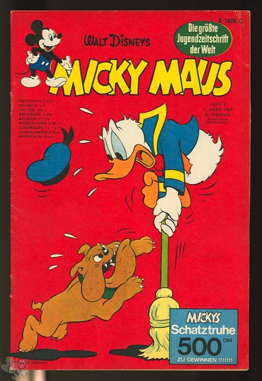 Micky Maus 9/1969 mit den Klappseiten