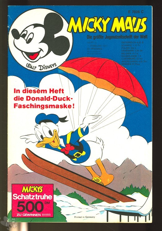 Micky Maus 6/1970 mkt den Klappseiten