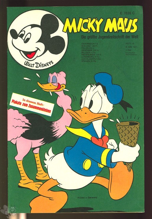 Micky Maus 19/1971 mit den Klappseiten