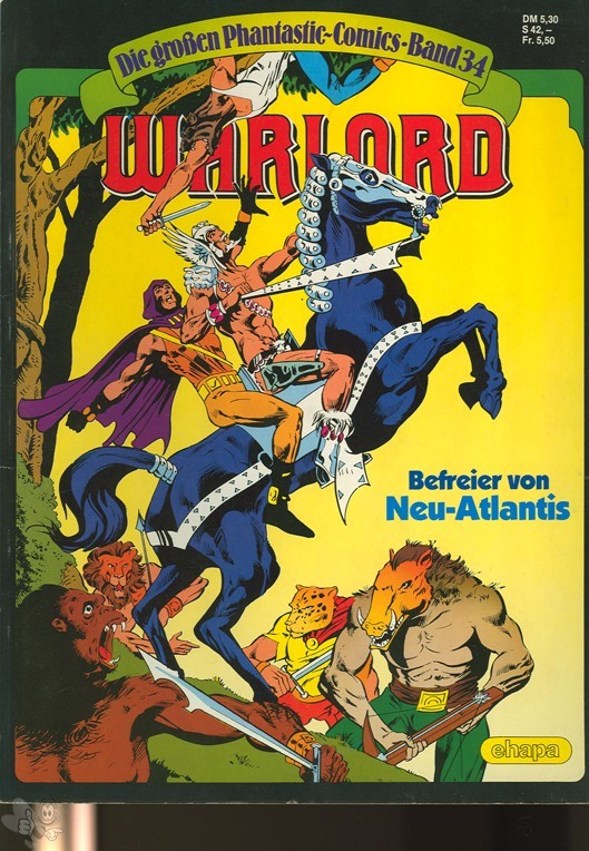 Die großen Phantastic-Comics 34: Warlord: Befreier von Neu-Atlantis