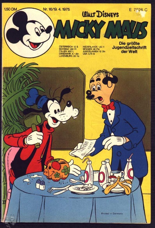 Micky Maus 1975: Nr. 16