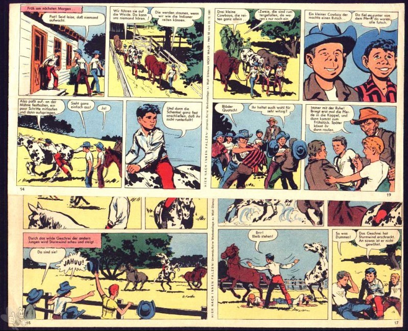 Micky Maus 1961: Nr. 52 - lose Beilage 2 Comicstreifen