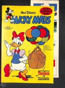 Micky Maus 35/1967 mit Flugzeugstreifen in Top