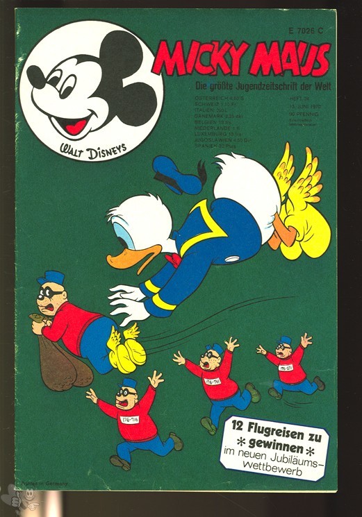 Micky Maus 24/1970 mit den Klappseiten