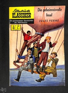 Illustrierte Klassiker 21: Die geheimnisvolle Insel (1. Auflage)