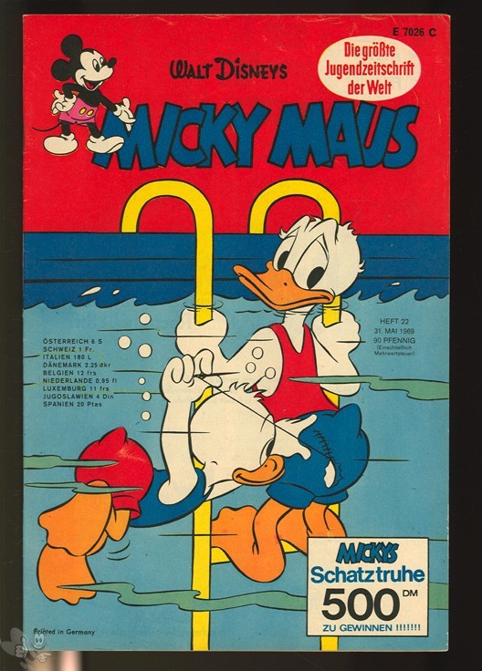 Micky Maus 22/1969 mit den Klappseiten