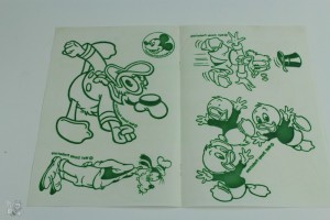 2x Micky Maus Bügelbilder 1987, 1988