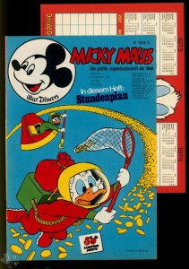 Micky Maus 34/1973 mit Stundenplan